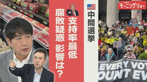 【羽鳥パネル】羽鳥慎一モーニングショー 中間選挙　トランプ支持率最低に　「物価高」「腐敗」影響は？