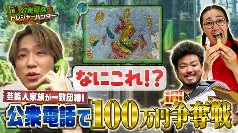 公衆電話トレジャーハンター　芸能人家族１００万円争奪サバイバル 公衆電話トレジャーハンター 芸能人家族100万円争奪サバイバル