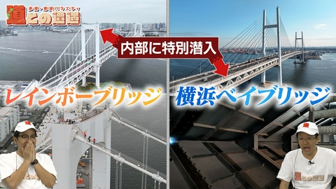 道との遭遇 「レインボーブリッジ」と「横浜ベイブリッジ」の裏側に特別潜入