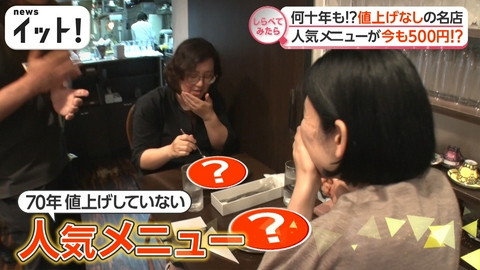 【しらべてみたら】Live News イット！特集 何十年も値上げなし！？老舗のお得なランチ