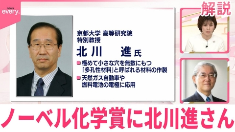日テレNEWSセレクト 【解説】ノーベル化学賞に京都大学・北川進特別教授