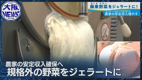 TVOやさしいニュース特集 【規格外野菜が絶品ジェラートに】廃棄作物は新たな収入源！農業を続けられる産業に！
