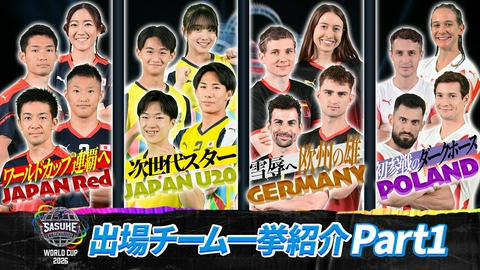 SASUKEワールドカップ2026 チーム紹介 【SASUKE ワールドカップ2026】出場チーム紹介PART1