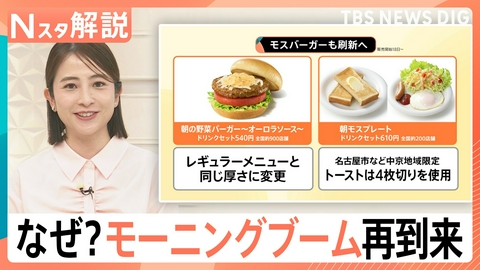 TBS NEWS DIG Powered by JNN 朝だとお得？「モーニングブーム」再到来【Nスタ】