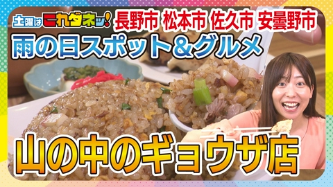 土曜はこれダネッ！ 雨でも楽しめる！長野県 話題スポット＆グルメ