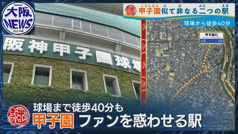 TVOやさしいニュース特集 【球場から離れているのに駅名は「甲子園口」…なぜ？】甲子園ファンを惑わす駅名の謎