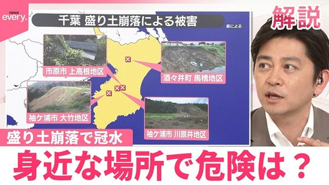 日テレNEWSセレクト 【#みんなのギモン】盛り土崩落で冠水…身近な場所で危険は？ 台風や災害が起こる前に｢ハザードマップ｣で確認を