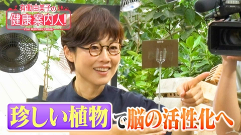 有働由美子の健康案内人！ 珍しい植物で脳の活性化へ