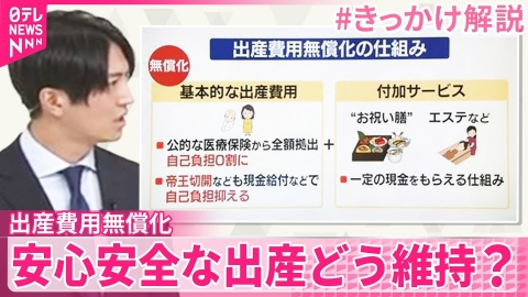 日テレNEWSセレクト 【#きっかけ解説】出産費用「無償化」早ければ2027年度中に―安心安全な出産をどう維持？