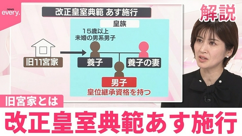 日テレNEWSセレクト 【旧宮家とは】改正皇室典範 旧宮家の男系男子を養子として皇室に迎えることが可能に 今後は