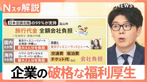 TBS NEWS DIG Powered by JNN 注目の“第3の賃上げ”驚きの福利厚生【Nスタ】