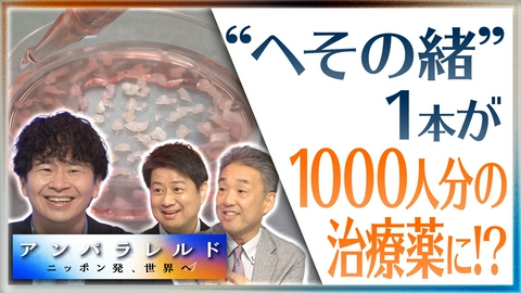 アンパラレルド～ニッポン発、世界へ～ へその緒1本が1000人分の治療薬に？“誰も傷つけない”再生医療の可能性