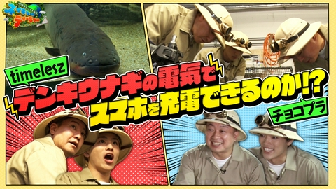 地球まるごと大実験 ネイチャーティーチャー チョコプラ＆timelesz VS 最強の発電生物！