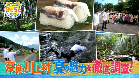 かんさい情報ネットten.「定時で終わらせます！9じ5じ」 夏の魅力満載！奈良の限界集落・川上村を大調査