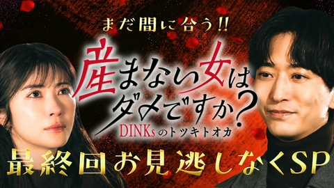 産まない女はダメですか？ DINKsのトツキトオカ 産まない女はダメですか？まだ間に合う!!最終回お見逃しなくSP