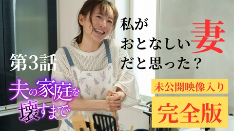 夫の家庭を壊すまで 第3話 ディレクターズカット版 サレ妻vs愛人！美容室で乱れ髪バトル!?恐怖の直接対決！