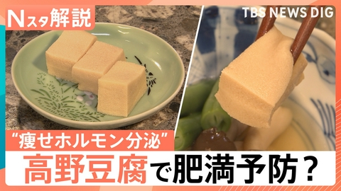 TBS NEWS DIG Powered by JNN 高野豆腐に肥満予防の可能性【Nスタ】