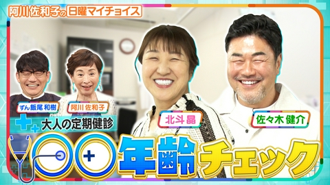 日曜マイチョイス 【仲良し夫婦・北斗晶＆佐々木健介が大人の健康診断】