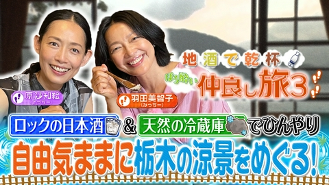 地酒で乾杯！ほろ酔い仲良し旅３ 夏の栃木・日光 ひんやり涼をめぐる旅