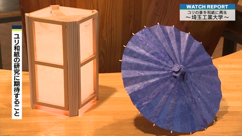 埼玉ビジネスウオッチ 特集「廃棄されるユリの茎を和紙に再生～埼玉工業大学〜」