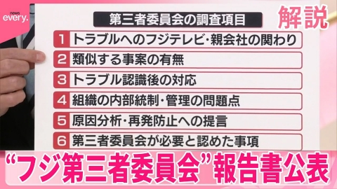 日テレNEWSセレクト 3月31日(月)放送分 【フジ第三者委員会】調査報告