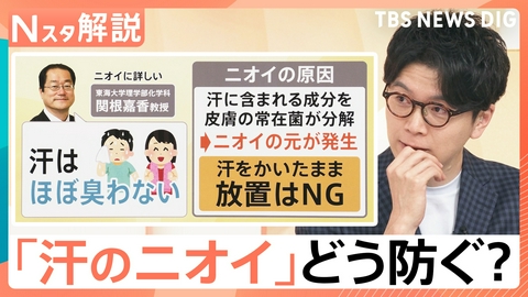 TBS NEWS DIG Powered by JNN 梅雨時期のニオイ対策【Nスタ】