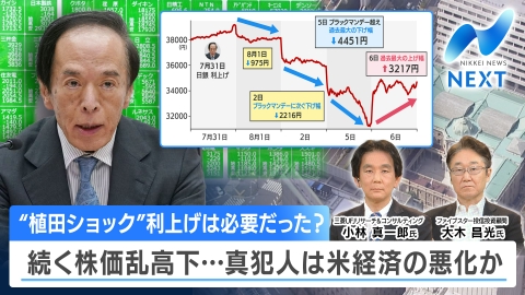 NIKKEI NEWS NEXT 「植田ショック」で乱高下のマーケット／宮崎で震度6弱