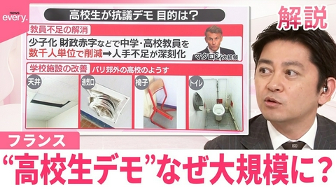 日テレNEWSセレクト 【#みんなのギモン】フランス“高校生デモ”なぜ大規模に？ ｢当然の権利｣｢正当な手段｣認識も