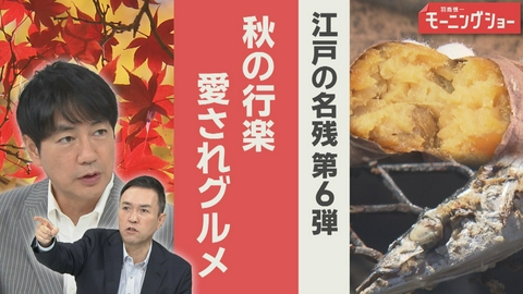 【羽鳥パネル】羽鳥慎一モーニングショー 江戸の名残第6弾　秋の行楽　今も愛される秋グルメ