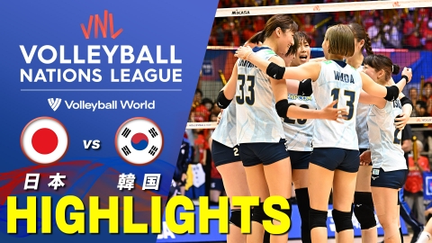 バレーボールネーションズリーグ2025 女子 第10戦 日本vs韓国 ハイ