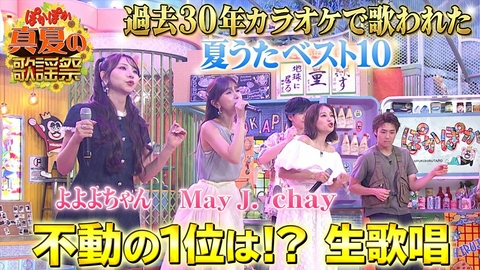 ぽかぽか 水曜（3）夏うたランキング1位は！？生歌唱！