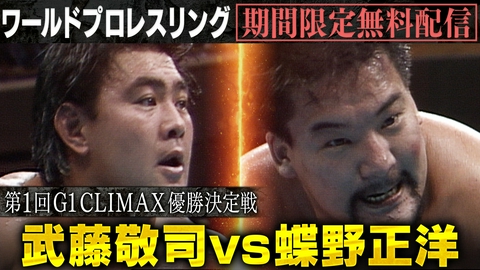 ワールドプロレスリング 【第1回G1 CLIMAX優勝決定戦】武藤敬司vs蝶野正洋
