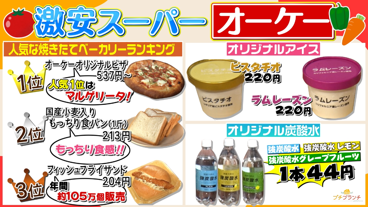 プチブランチ 7月29日(火)放送分 激安スーパー【オーケー】人気