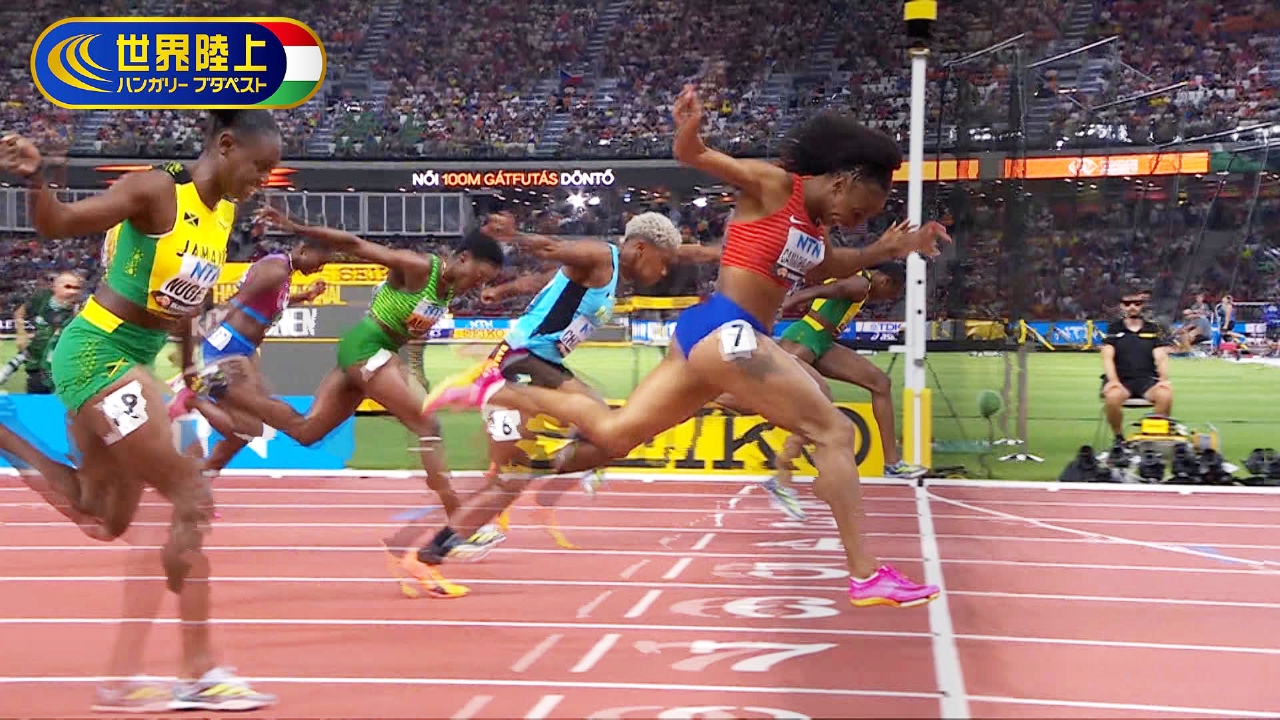 世界陸上2023ブダペスト 【女子100mH決勝】会場騒然！大混戦の