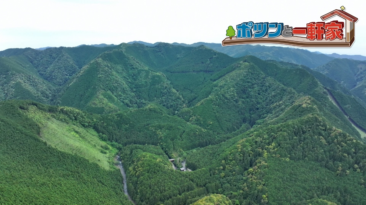 ポツンと一軒家 7月13日(日)放送分 森と川に囲まれた中州のような敷地