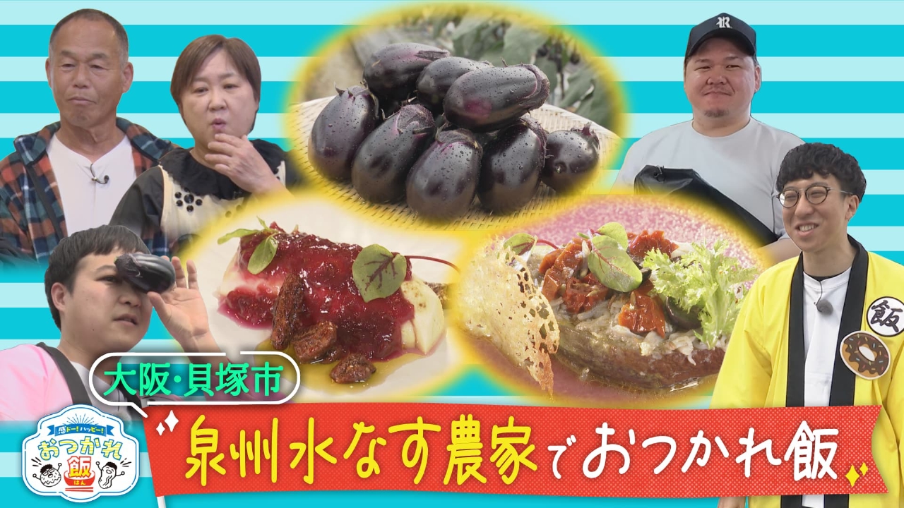 かんさい情報ネットten.「感ドー！ハッピー！おつかれ飯」 4月22日(火)放送分  泉州水なす農家に密着！マネできる一流シェフレシピ｜バラエティ｜見逃し無料配信はTVer！人気の動画見放題