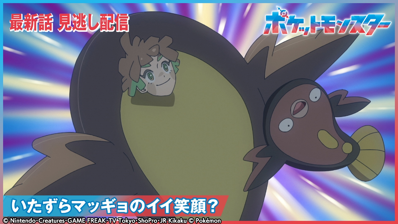 ポケットモンスター 5月30日(金)放送分 いたずらマッギョのイイ笑顔
