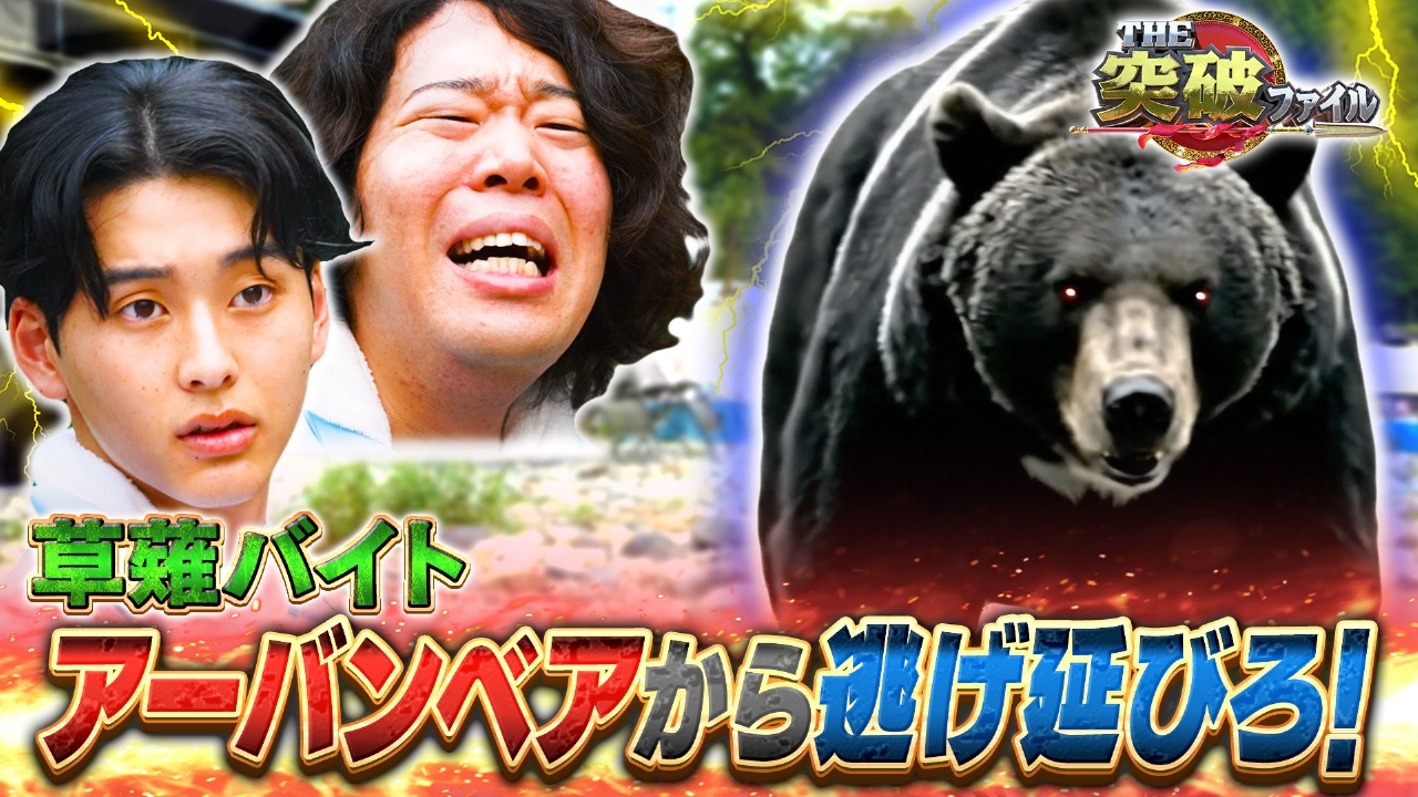 THE突破ファイル 9月4日(木)放送分 アーバン熊が肉食化!?遭遇時の生還