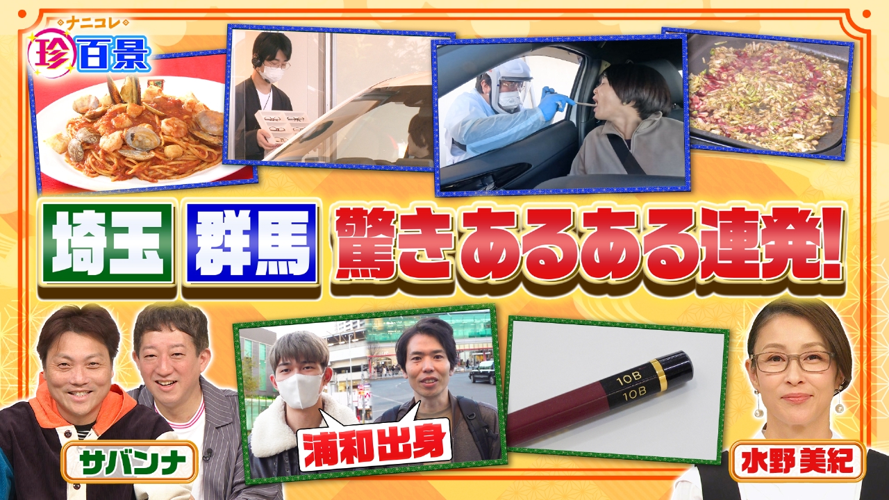 ナニコレ珍百景 1月12日 リアルタイム配信 埼玉・群馬の強烈あるある珍